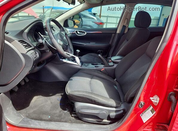 3N1CB7AP9HY301186 2017 NISSAN SENTRA Red Սալոնի դիմացի տեսք