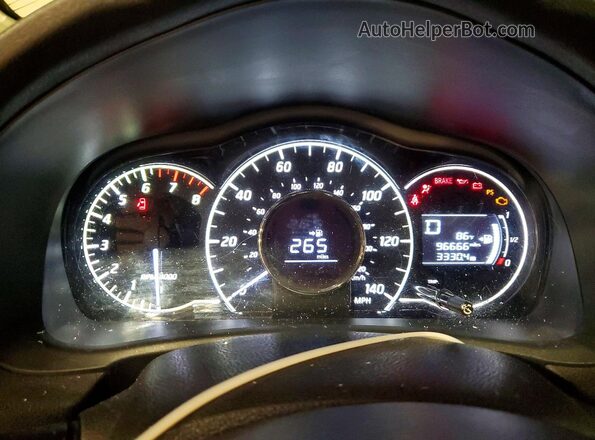 3N1CE2CP0GL384638 2016 NISSAN VERSA Silver Вид щитка приладів