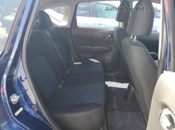 3N1CE2CP0HL354573 2017 NISSAN VERSA Blue Rear seats view
