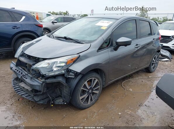 3N1CE2CP0HL358283 2017 NISSAN VERSA NOTE Gray Առջևի ձախ երեք քառորդ տեսարան