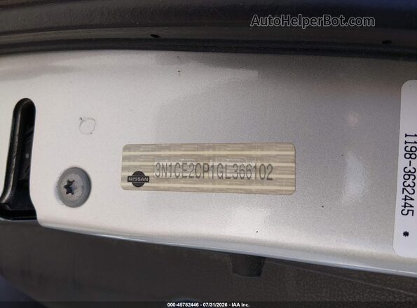 3N1CE2CP1GL366102 2016 NISSAN VERSA NOTE Silver ძრავის განყოფილების ხედი