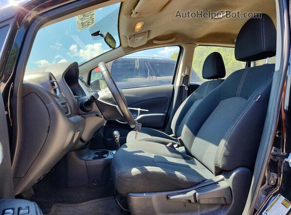 3N1CE2CP1GL395826 2016 NISSAN VERSA Black Вид салону спереду