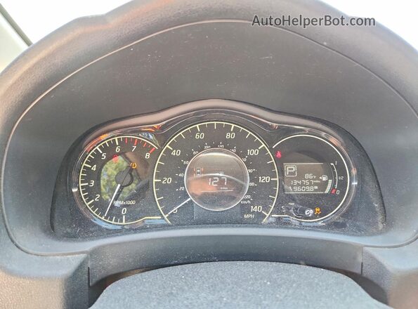 3N1CE2CP1GL395826 2016 NISSAN VERSA Black Вид щитка приладів