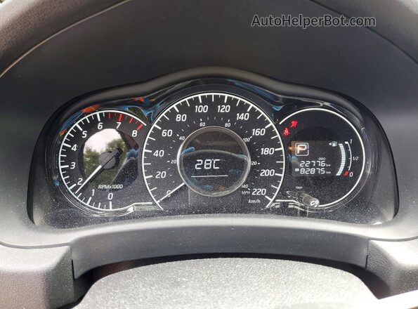3N1CE2CP2HL354204 2017 NISSAN VERSA White Widok zestawu wskaźników