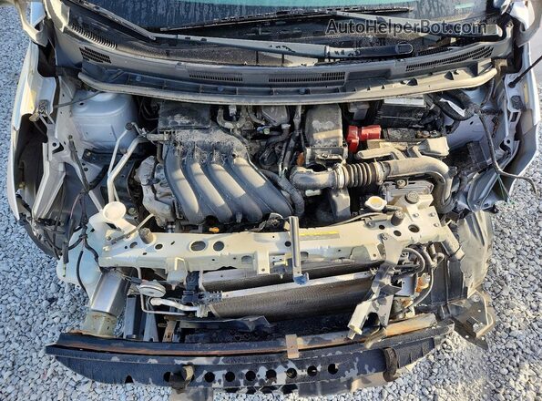 3N1CE2CP2HL357491 2017 NISSAN VERSA Серебряный Вид задней части салона