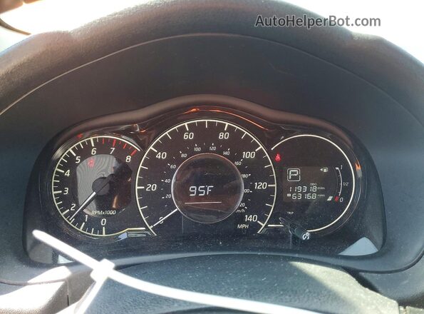3N1CE2CP2HL358043 2017 NISSAN VERSA Orange Instrument cluster view