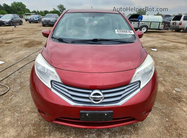 3N1CE2CP3GL388389 2016 NISSAN VERSA Бордовый Вид спереди
