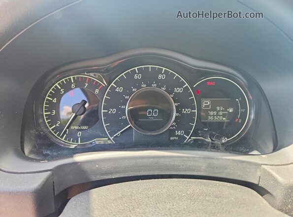 3N1CE2CP5GL393173 2016 NISSAN VERSA Серебряный Вид щитка приборов