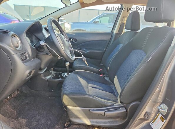 3N1CE2CP5HL359719 2017 NISSAN VERSA Gray წინა სალონის ხედი