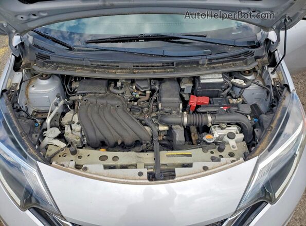 3N1CE2CP5HL368288 2017 NISSAN VERSA Silver Widok wnętrza z tyłu