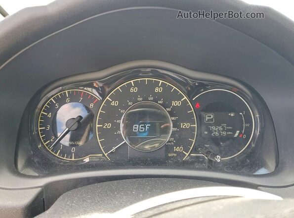 3N1CE2CP5HL368288 2017 NISSAN VERSA Silver Widok zestawu wskaźników