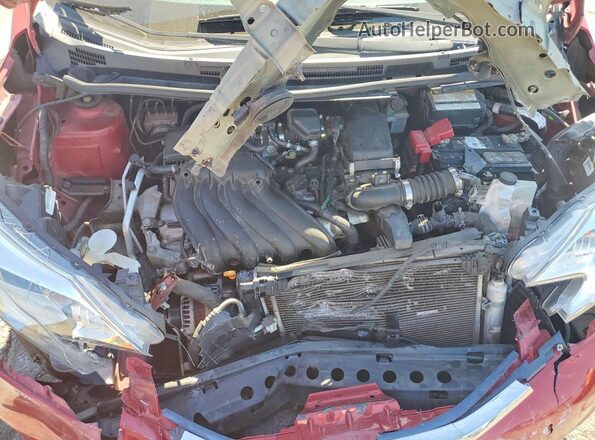 3N1CE2CP7GL352656 2016 NISSAN VERSA Бордовый Вид задней части салона