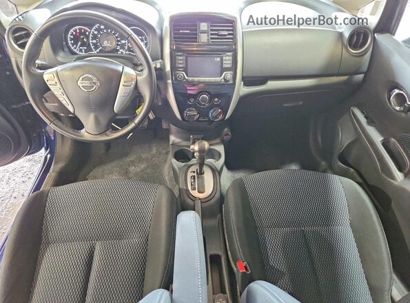 3N1CE2CP7HL372925 2017 NISSAN VERSA Blue Առջևի վահանակի տեսք