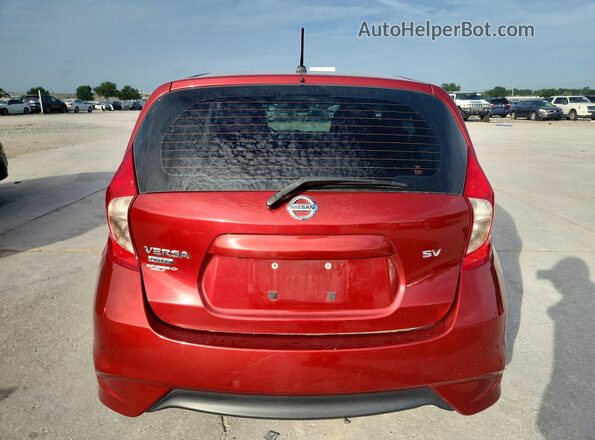 3N1CE2CP7KL363536 2019 NISSAN VERSA Red Հետևի տեսք