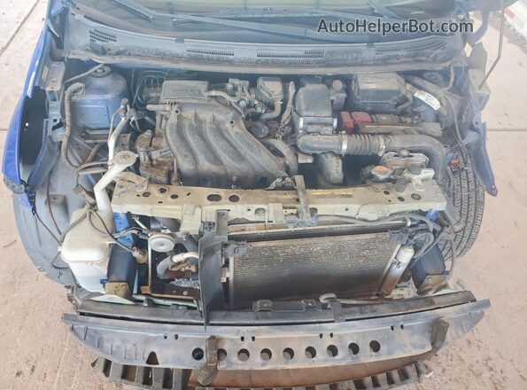 3N1CE2CP8GL390445 2016 NISSAN VERSA Blue Rear interior view