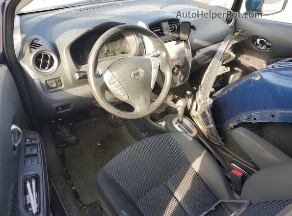 3N1CE2CP8KL362122 2019 NISSAN VERSA Blue წინა პანელის ხედი