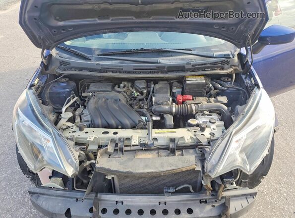 3N1CE2CP8KL362122 2019 NISSAN VERSA Blue უკანა სალონის ხედი