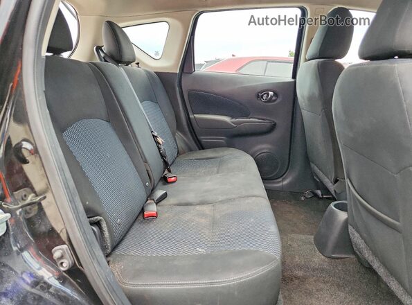3N1CE2CP9JL353685 2018 NISSAN VERSA Black Widok tylnych siedzeń