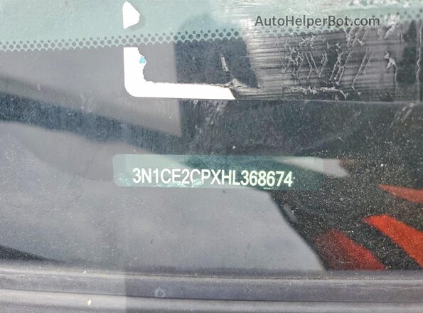 3N1CE2CPXHL368674 2017 NISSAN VERSA Gray Widok komory silnika