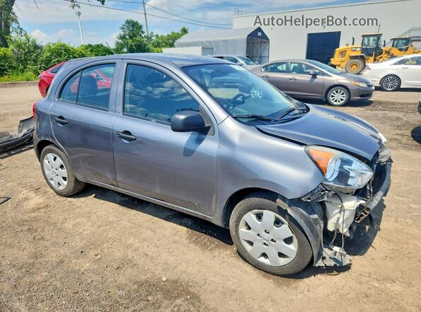 3N1CK3CP6GL265667 2016 NISSAN MICRA Gray Delantero derecho
