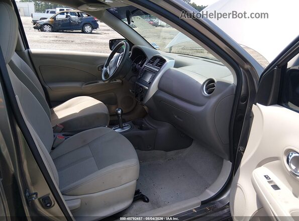3N1CN7AP0GL854604 2016 NISSAN VERSA Gray წინა სალონის ხედი