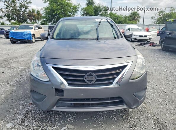 3N1CN7AP0KL844258 2019 NISSAN VERSA Gray Դիմացի տեսք