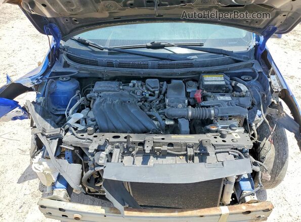 3N1CN7AP2GL867452 2016 NISSAN VERSA Blue Vista del compartimento del motor