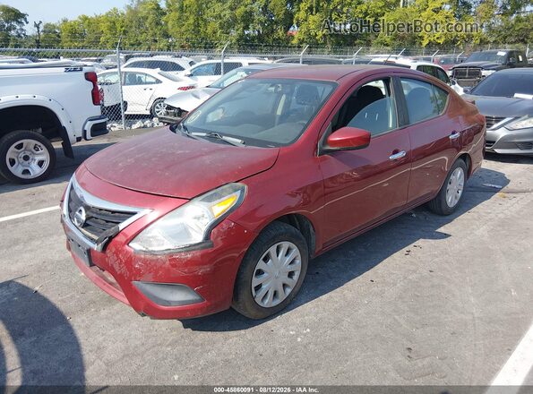 3N1CN7AP2KL834749 2019 NISSAN VERSA Red Front left