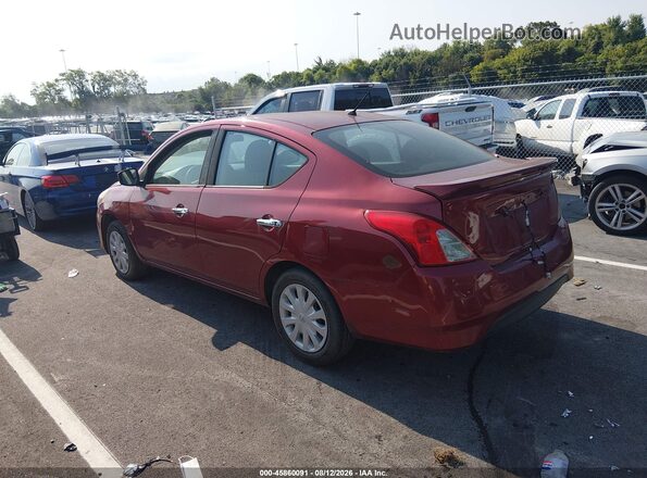 3N1CN7AP2KL834749 2019 NISSAN VERSA Red Rear left