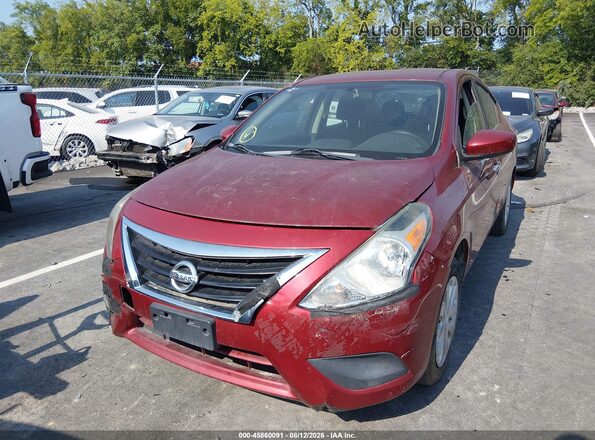 3N1CN7AP2KL834749 2019 NISSAN VERSA Red Front view