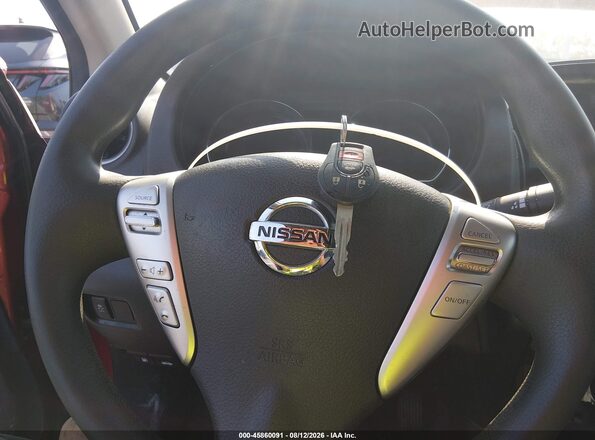 3N1CN7AP2KL834749 2019 NISSAN VERSA Red Dashboard view