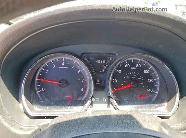 3N1CN7AP3GL832290 2016 NISSAN VERSA Blue Вид щитка приладів