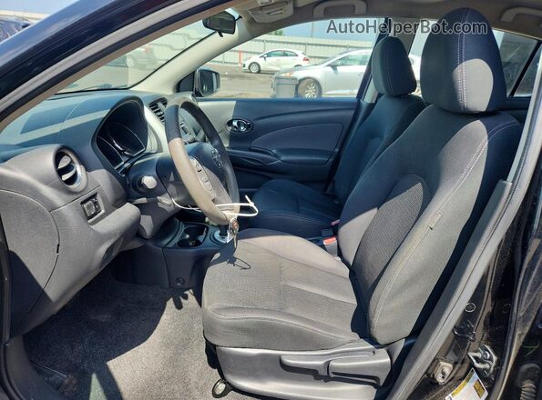 3N1CN7AP3GL890626 2016 NISSAN VERSA Black Вид салону спереду