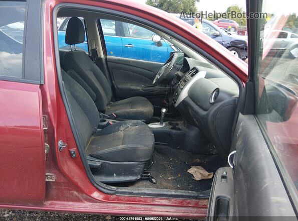 3N1CN7AP4GL816776 2016 NISSAN VERSA Maroon Vista interior delantera