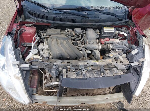 3N1CN7AP4GL816776 2016 NISSAN VERSA Maroon Vista trasera