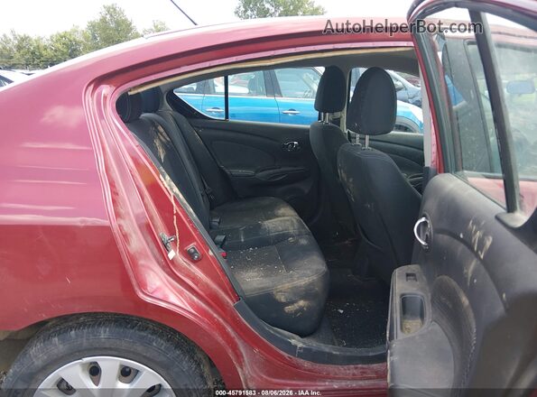 3N1CN7AP4GL816776 2016 NISSAN VERSA Maroon Vista de la etiqueta del VIN