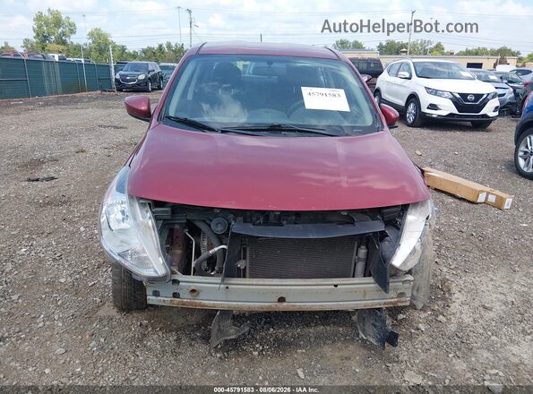 3N1CN7AP4GL816776 2016 NISSAN VERSA Maroon Vista interior trasera