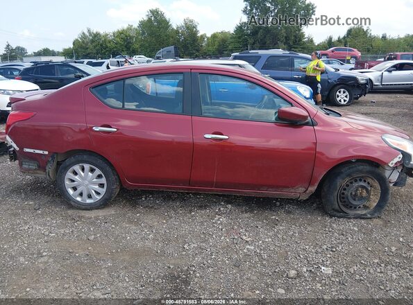 3N1CN7AP4GL816776 2016 NISSAN VERSA Maroon Vista interior de 360 grados