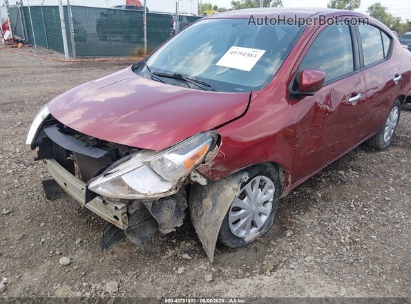 3N1CN7AP4GL816776 2016 NISSAN VERSA Maroon Vista frontal