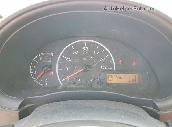 3N1CN7AP4JL841104 2018 NISSAN VERSA Red Вид щитка приладів