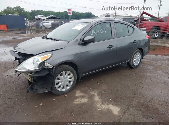 3N1CN7AP4KL829696 2019 NISSAN VERSA Gray წინა მარცხენა ხედი სამი მეოთხედიდან