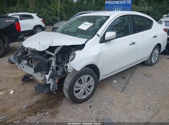 3N1CN7AP4KL831691 2019 NISSAN VERSA Белый Передняя левая четверть