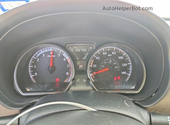 3N1CN7AP6HL892274 2017 NISSAN VERSA Black Вид щитка приладів