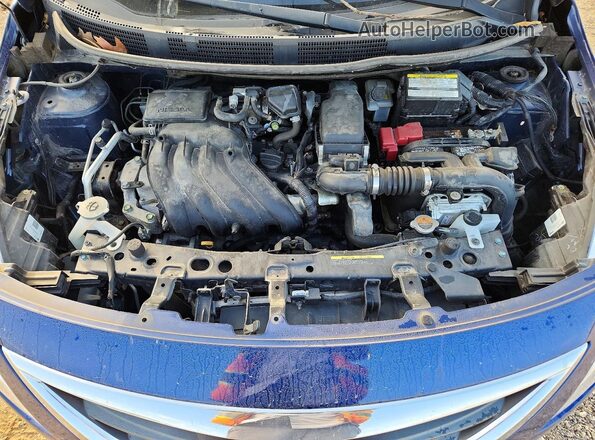 3N1CN7AP6KL861940 2019 NISSAN VERSA Blue Widok wnętrza z tyłu