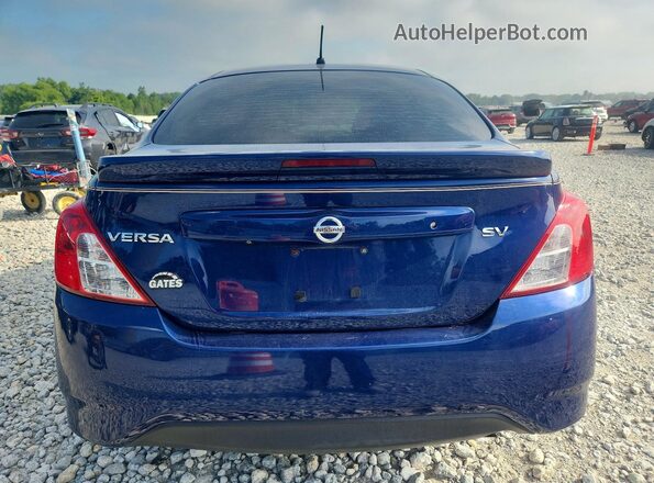 3N1CN7AP6KL866202 2019 NISSAN VERSA Blue Widok z tyłu