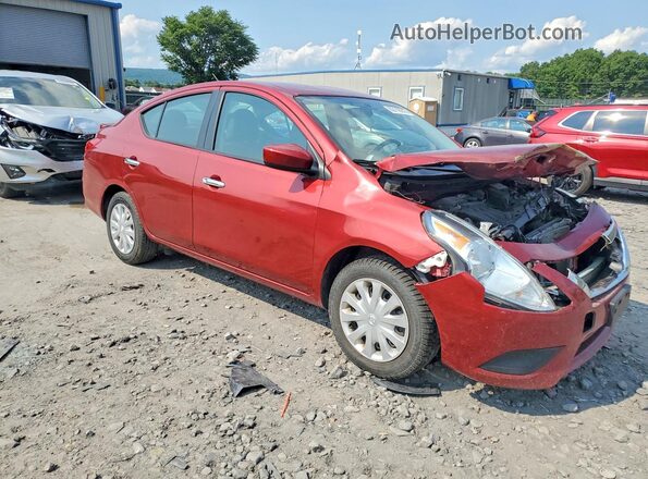 3N1CN7AP6KL872971 2019 NISSAN VERSA Burgundy Przód prawy