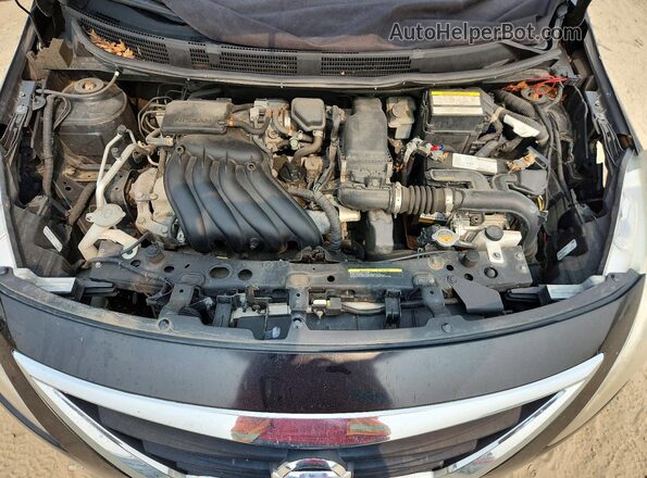 3N1CN7AP7GL848461 2016 NISSAN VERSA Black Widok wnętrza z tyłu