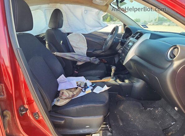 3N1CN7AP7GL858682 2016 NISSAN VERSA Red Vista interior delantera
