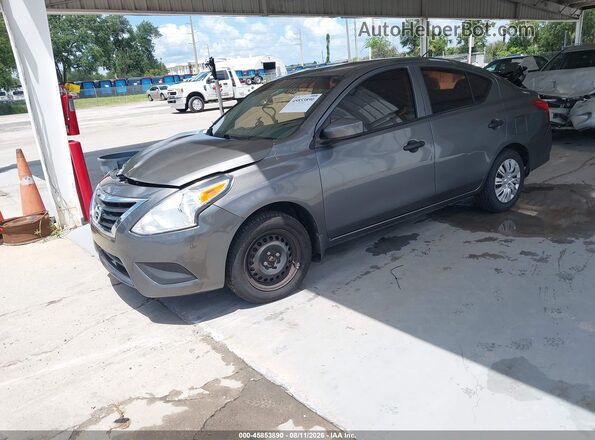 3N1CN7AP7KL863745 2019 NISSAN VERSA Gray Vista tres cuartos delantera izquierda