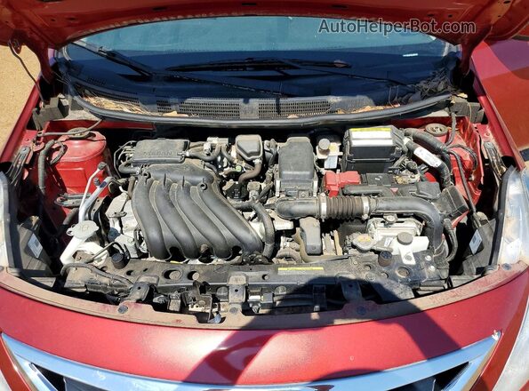 3N1CN7AP8GL908179 2016 NISSAN VERSA Red Rear interior view